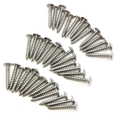 40 Piece Truss Head Screw Set for Dock Bumper Installation Marine Grade Stainless Steel 10 x 1-1/4 Inches SS