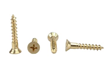#8 x 1/2" Solid Brass Flat Head Philips Wood Screw (1/2" to 1-1/2" in Listing), 100 Pack (#8 x 1/2")