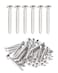 IMScrews 50pcs #8 x 1-1/2" (38mm) Stainless Flat Head Phillips Wood Screws 18-8 (304) Stainless Steel Countersunk Self Tapping Screws