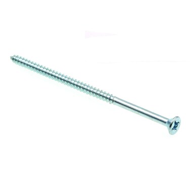 Prime-Line 9035964 Wood Screw, Flat Head Phillips, #10 X 4 in, Zinc Plated Steel, Pack of 20