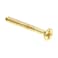 Prime-Line 9034767 Wood Screws, Flat Head, Phillips Drive, #6 X 1-1/4 In., Solid Brass (25 Pack)