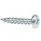 Rok Hardware #6 x 3/4" Coarse Deep Thread Pan Head Screws Wood Work MDF Zinc ROKS6X34PPCZP (100 Pack)