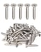 IMScrews 100pcs #8 x 1" (25mm) Stainless Flat Head Phillips Wood Screws 18-8 (304) Stainless Steel Countersunk Self Tapping Screws