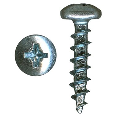 Rok Hardware #6 x 1/2" Standard Thread Phillips Pan Head Screws Zinc Plated, 1000 Pack