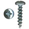 Rok Hardware #6 x 1/2" Standard Thread Phillips Pan Head Screws Zinc Plated, 1000 Pack