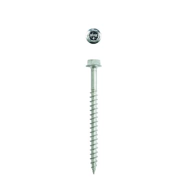 SPAX 4571010801005 5/16 x 4" Hex Drive Washer Head Zinc Powerlag Screw (50 Pieces per Box)