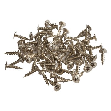 Rok Hardware #8 x 3/4" Deep Coarse Thread Phillips Modified Truss Head Nickel Screws Wood MDF ROKS8X34MTPCN (100, Nickel)
