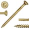 Saberdrive Tan XL1500 Coated Exterior Star Drive Multi-Purpose Deck Screws, 25lb, Approx. 2192 Pieces - #9 x 2-1/2" Screws with Protective Coating, Decking Screws for Construction, Repair