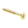 Prime-Line 9035698 Wood Screw, Flat Head Phillips, #10 X 1-1/2 in, Solid Brass, Pack of 25
