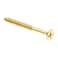 Prime-Line 9035812 Wood Screw, Flat Head Phillips, #10 X 2 in, Solid Brass, Pack of 25