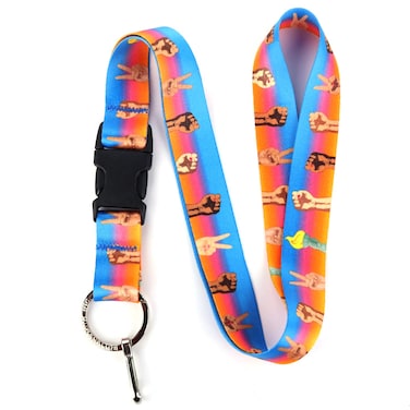 Buttonsmith Solidarity Premium Lanyard - with Buckle and Flat Ring - Made in The USA