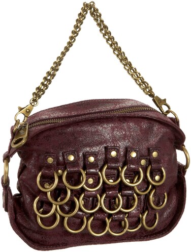 Matt &amp; Nat Cassie Stardust Ring Wristlet,Eggplant,one size