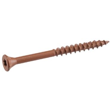 Deck Plus 48425 Wood Screws #8 x 1-5/8", Red, 1lb Box