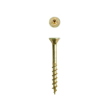 SPAX Screws 4191020400404 8-inch by 1-1/2-inch Yellow Zinc Flat Head (197 per Box)