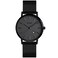 MASTOP Women's Quartz Watches Ultra-Thin Gorgeous Simple Petite Wrist Watches Small Dial Mesh Steel Bracelet (X Black)