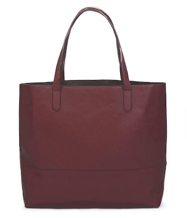 Overbrooke Large Vegan Leather Tote - Womens Slouchy Shoulder Bag with Open Top