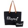 Lamyba Gifts for Mom, New Mom Gifts, Mama Bag Tote for Hospital or Baby Shower, Pregnancy Must Haves, Mom to Be Gift, Black