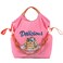 Ball&amp;Chain Embroidery Tote Bag for Women with Shoulder Strap，is a Great Gift for Women, Mom, Teachers, Friends, Bridesmaids (Pink, Large)