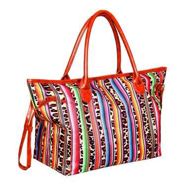 JIU HONG CHAO Large Canvas Tote Bag Leopard Consuela Bag WesternTote Bags with Faux Leather Handle Mexican Stuff Gifts for Women Mom