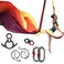KIKIGOAL 10M Aerial Yoga Silk Equipment Yoga Pilates Swing Aerial Yoga Antigravity Hammock Trapeze for Yoga Strap Bodybuilding (Gradual C)