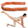 Yoga Strap for Stretching - 8 Loops Stretching Strap - Essential Yoga Accessories for Flexibility and Enhanced Stretching - Ideal Stretch Strap in Yoga and Pilates (Orange)