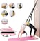 Leg Stretcher Strap, Door Flexibility &amp; Yoga Stretching Leg Stretcher Strap with Door Anchor, Suitable for Fitness, Dance, Yoga, Gymnas (Pink)