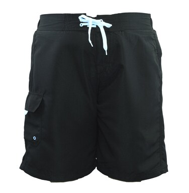 Adoretex Women&rsquo;s Plus Size Quick Dry Swim Board Shorts, 8&rdquo; Inseam Polyester Light Weight Board Shorts Swimsuit - FB007P - Black - 1X