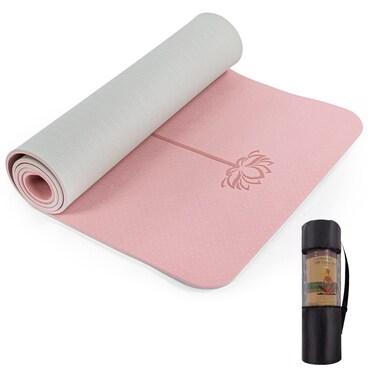 UMINEUX Yoga Mat Extra Thick 1/3'' Non Slip for Women, Eco Friendly TPE Fitness Exercise Mat with Carrying Sling &amp; Storage Bag