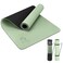 Gruper Yoga Mat Non Slip, Eco Friendly Fitness Exercise Mat with Carrying Strap,Pro Yoga Mats for Women,Workout Mats for Home, Pilates and Floor Exercises 4.Matcha Green/Black