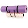 Upgraded large Yoga Mat Holder Wall Mount, Metal Storage Rack for Yoga Mat/Wheels, Foam Roller etcs, Wall Rack Organizer Hooks for Hanging Stretching Strap &amp; Resistance Bands, Yoga Room/Home Gym Decor
