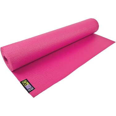 GoFit Non-Slip Yoga Mat - Mat with Yoga Posture Wall Chart,Pink,GOFGFYOGAPK