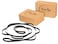Super Solid Fitness Yoga Block - 2 Pack with Yoga Strap Set - Durable and Supportive Natural Cork Block for Yoga, Pilates, and Meditation - Improve Balance and Flexibility