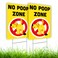 2 PC No Pooping Dog Signs for Yard - 8x12 Double Sided Coroplast No Dog Poop Signs for Yard - Keep Dogs Off Lawn Sign - No Dog Poop Signs for Lawn