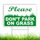 No Parking Sign with Stake - 8x12 DOUBLE SIDED Coroplast No Parking on Grass Sign - Do Not Park on Grass Sign - No Parking Signs with Stand for Yard
