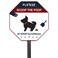 ANTOJO No Pooping Dog Sign for Yard,&ldquo;Please Scoop The Poop. 24 Hour Surveillance&rdquo; Sign,Adjustable Height with Stake,Original Design,(1 pack,for Yard Lawn Garden,Non-Metal Road Signs
