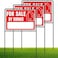 For Sale By Owner Yard Sign with Stakes, 30 inches High, Double-Sided Printing, For Sale By Owner Signs for Real Estate, Yard Sign for Home House Real Estate, (3 Pack)