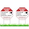2PC 24 Hour Video Surveillance Sign with Stakes, 12&quot;x12&quot; - Corrugated Plastic - No Trespassing Signs for Home Outdoor Yard - Private Property Security Camera Alert Warning