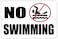 Rogue River Tactical No Swimming Metal Tin Sign Business Retail Store Home Large Pool Hotel Motel