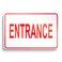 Entrance Sign - 8 x 12 Aluminum Enter Here Sign Outdoor - Only Enter Sign - Enter Sign for Door - Entrance Signs for Business - Entrance Signs for Home