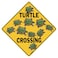 CROSSWALKS Turtle Crossing 12" X 12" Aluminum Sign (X07)