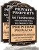 2 Pack Private Property No Trespassing Violators Will Be Prosecuted Bilingual Signs 10 x 14 inches Private Property Signs No Trespassing Signs Metal Reflective Sturdy Rust Aluminum Easy to Install