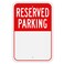 MUXYH Blank Reserved Parking Sign, Write-On Sign, 18&rdquo; x 12&rdquo; Rust Free Heavy Duty Aluminum Reflective Warning Signs, UV Protected, Fade Resistant, Weatherproof - Easy to Mount - Outdoor use