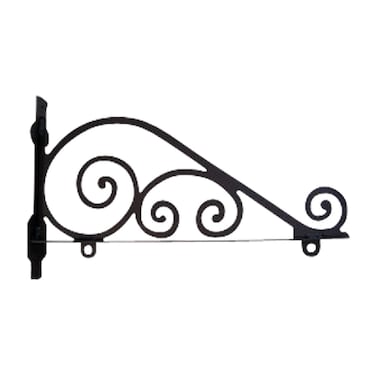 Village Wrought Iron Traditional Sign Post Bracket 18 Inches