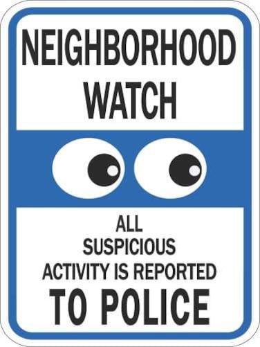Hy-Ko Products HW-28HDR Neighborhood Watch Heavy Duty Reflective Sign, 12" x 18