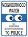 Hy-Ko Products HW-28HDR Neighborhood Watch Heavy Duty Reflective Sign, 12" x 18
