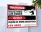 Warning Registered Gun Owner Heavy Duty Plastic Sign in English/Spanish