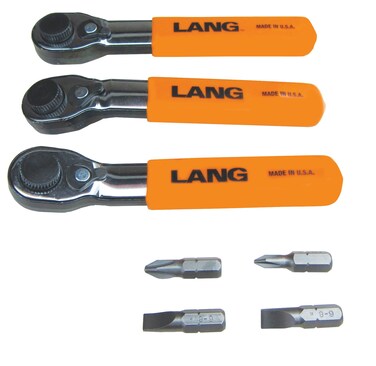 Lang Tools 5220 7-Piece Fine Tooth Bit Wrench Set , Black