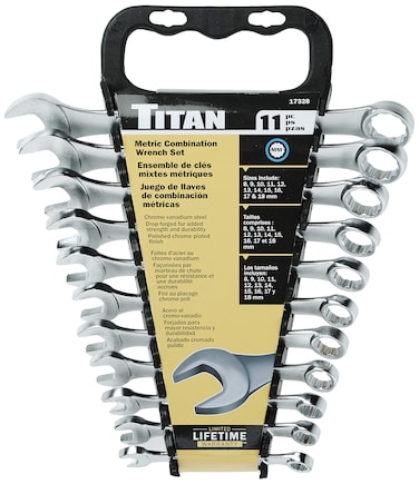 Titan - 11Pc Metric Combo Wrench Set (17328)