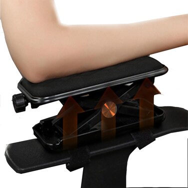 Chair Arm Rest Mouse Pad Elbow Rest Arm Support Mouse Tray Attachment for Office Chair Mount Mouse Platform Ergonomic Elbow Support Pad Armrest Mouse Tray for Chair Mouse Elbow Support