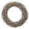 Galt International Natural Woven Weeping Willow Rattan Ring Wreath 21.7" Neutral Tone Home Decor Christmas Fall Harvest Thansgiving Wreath for Front Door